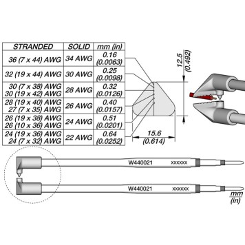 JBC W440021 Наконечник для термозачистки проводов