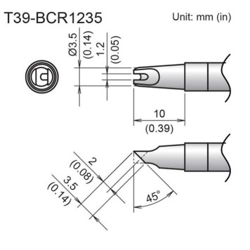 Hakko T39-BCR1235 Наконечник