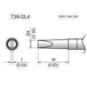 Hakko T39-DL4 Наконечник