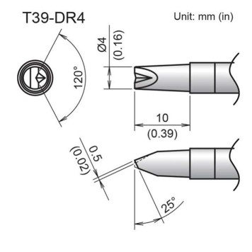 Hakko T39-DR4 Наконечник
