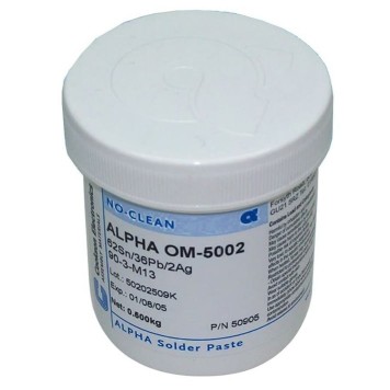 ALPHA OM5002 62 36 2 Кремовый припой со свинцовым серебром