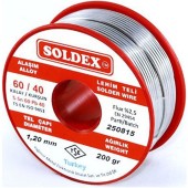 Soldex Sn60 Pb40 Припой (проволока на катушке)  1.2мм 200гр Soldex Sn60 Pb40 Припой (проволока на катушке)  1.2мм 200гр