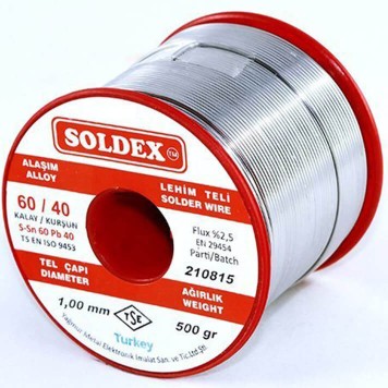 Soldex Sn60 Pb40 Припой (проволока на катушке) 3мм 500гр