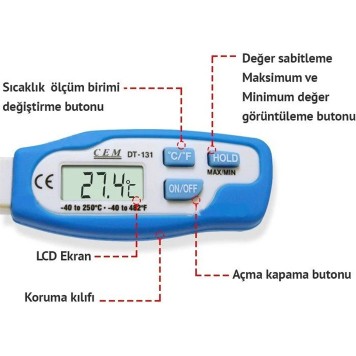 CEM DT-131 Термометр профессиональный-3
