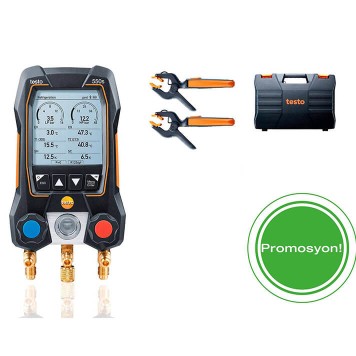 Testo 550S Умный цифровой манометрический коллектор с 2-х ходовым блоком клапанов и Bluetooth-2