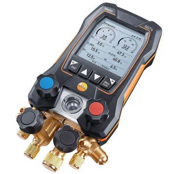 Testo 557S Умный цифровой манометрический коллектор с 4-х ходовым блоком клапанов и с Bluetooth-1