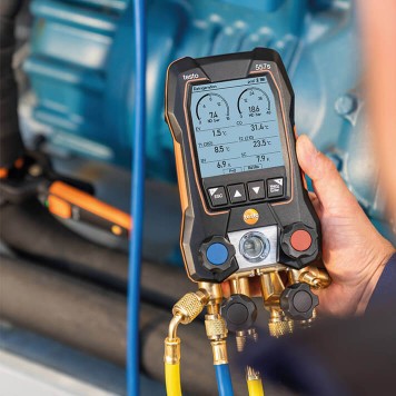 Testo 557S Умный цифровой манометрический коллектор с 4-х ходовым блоком клапанов и с Bluetooth-3