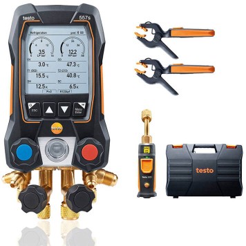 Testo 557S Умный цифровой манометрический коллектор с 4-х ходовым блоком клапанов и с Bluetooth-4